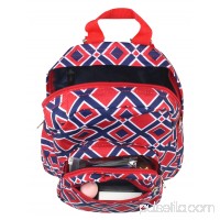 Zodaca Bright Stylish Kids Small Backpack Outdoor Shoulder School Zipper Bag Adjustable Strap (Size: 9.25" L x 3.5" W x 11.5" H)   